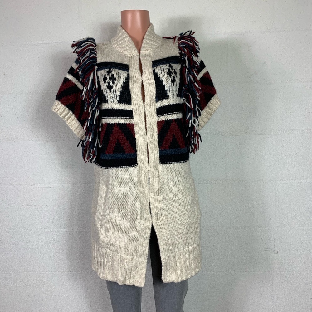 White + warren sweater fridge short sleeve medium